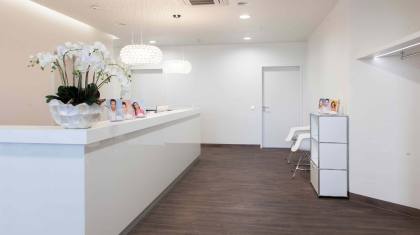 Der Empfang in der KÖ-Aesthetics in Düsseldorf